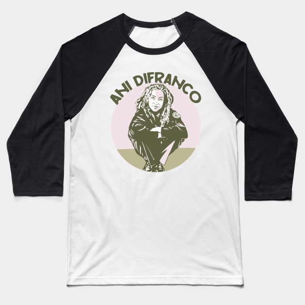 Ani DiFranco Baseball T-Shirt by Swoody Shop